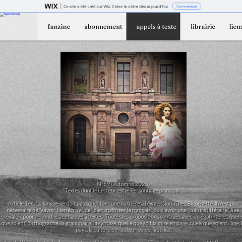 Capture d'écran du site de l'annonce