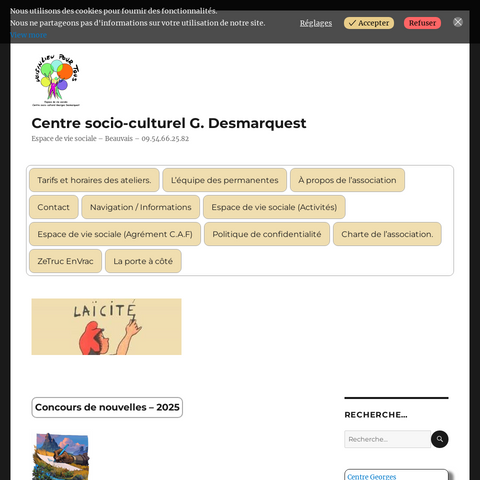 Capture d'écran du site de l'annonce