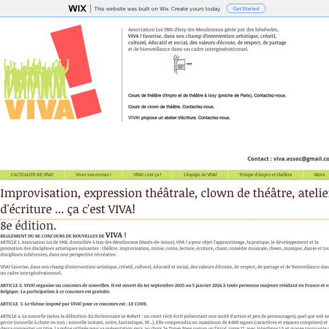 Capture d'écran du site de l'annonce