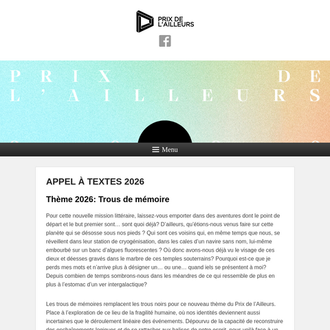 Capture d'écran du site de l'annonce