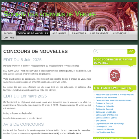 Capture d'écran du site de l'annonce