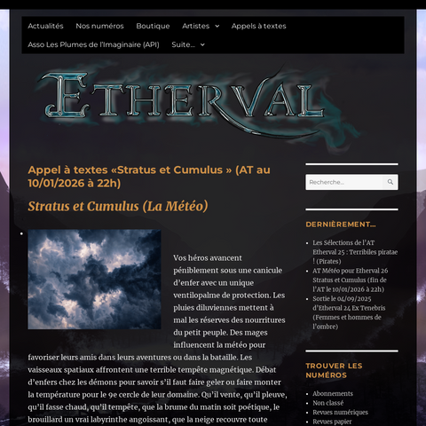 Capture d'écran du site de l'annonce