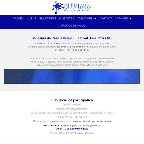 Capture d'écran du site de l'annonce