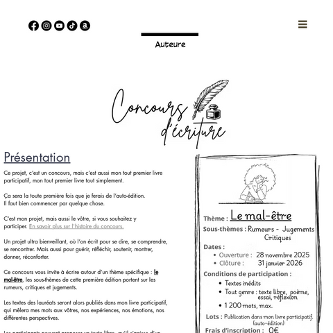Capture d'écran du site de l'annonce