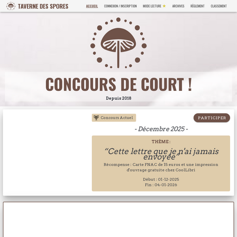 Capture d'écran du site de l'annonce