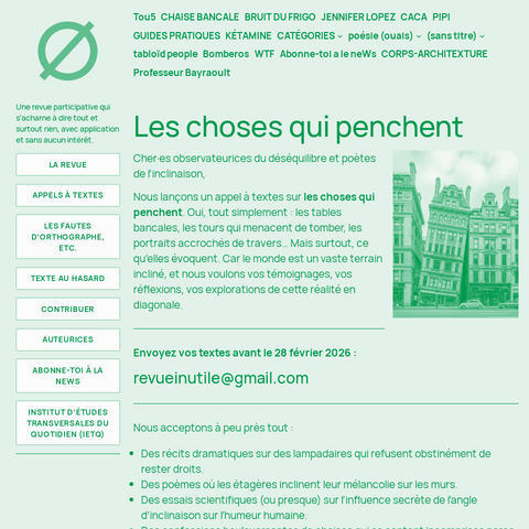 Capture d'écran du site de l'annonce