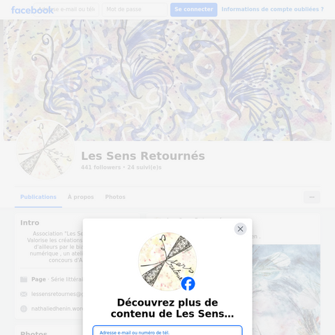 Capture d'écran du site de l'annonce