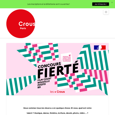 Capture d'écran du site de l'annonce