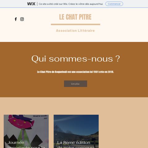 Capture d'écran du site de l'annonce