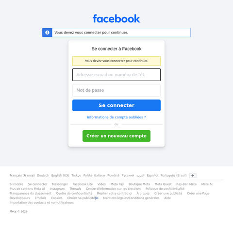 Capture d'écran du site de l'annonce