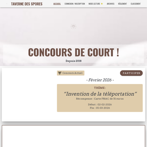 Capture d'écran du site de l'annonce