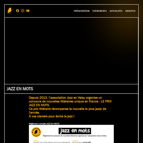 Capture d'écran du site de l'annonce