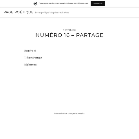 Capture d'écran du site de l'annonce