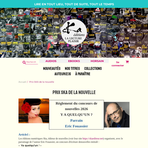 Capture d'écran du site de l'annonce