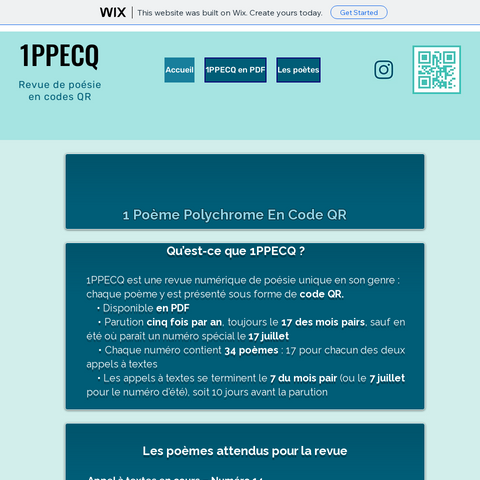 Capture d'écran du site de l'annonce