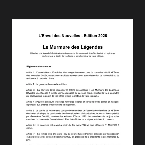 Capture d'écran du site de l'annonce