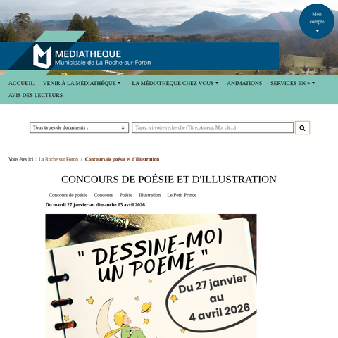 Capture d'écran du site de l'annonce