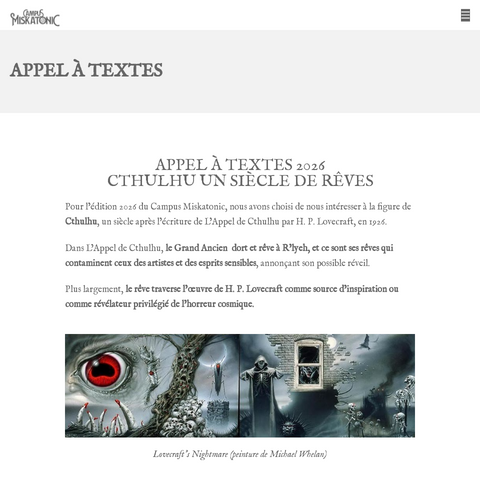 Capture d'écran du site de l'annonce