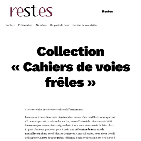 Capture d'écran du site de l'annonce