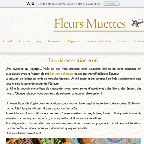 Capture d'écran du site de l'annonce