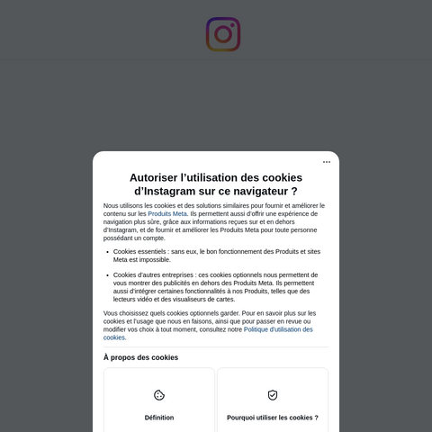 Capture d'écran du site de l'annonce