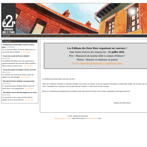 Capture d'écran du site de l'annonce