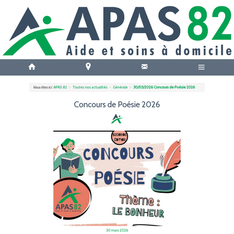 Capture d'écran du site de l'annonce