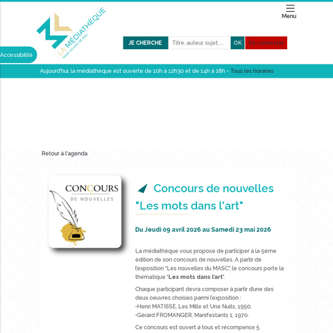 Capture d'écran du site de l'annonce