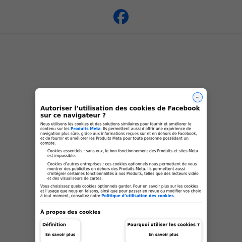Capture d'écran du site de l'annonce
