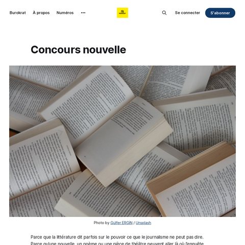 Capture d'écran du site de l'annonce