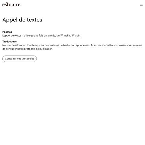 Capture d'écran du site de l'annonce