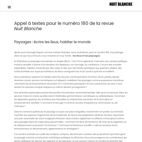 Capture d'écran du site de l'annonce