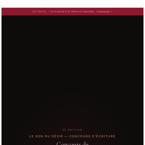 Capture d'écran du site de l'annonce